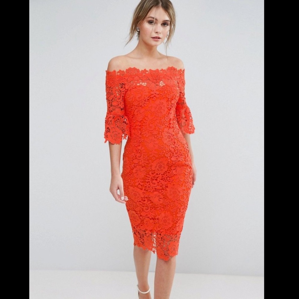 Off the Shoulder Lace Dress - Sz 6